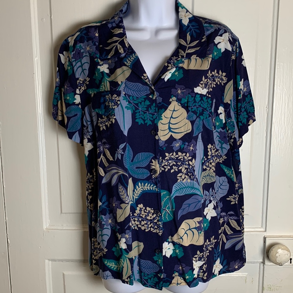 Croft & Barrow Floral Blouse Size XL